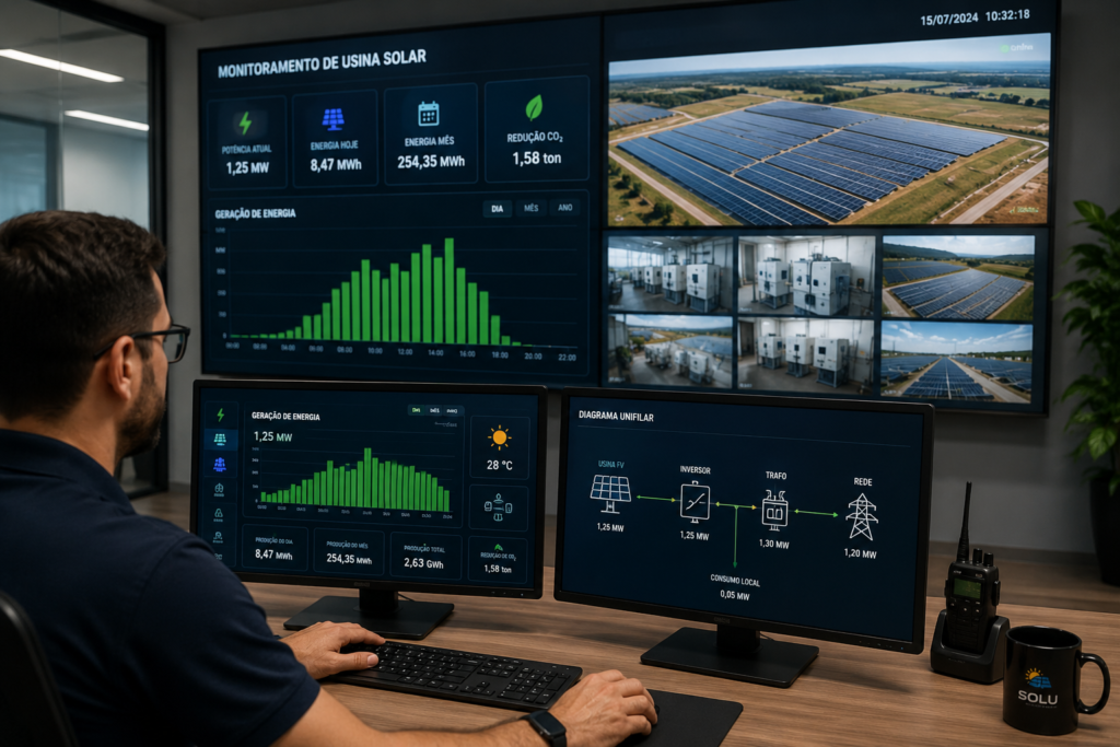 monitoramento de usina